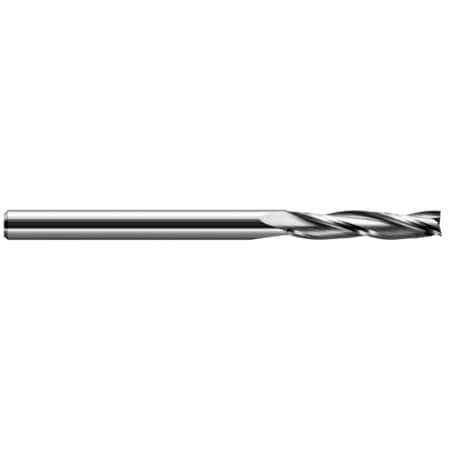 End Mill For Plastics - 3 Flute - Square, 0.0625 (1/16), Length Of Cut: 1/2